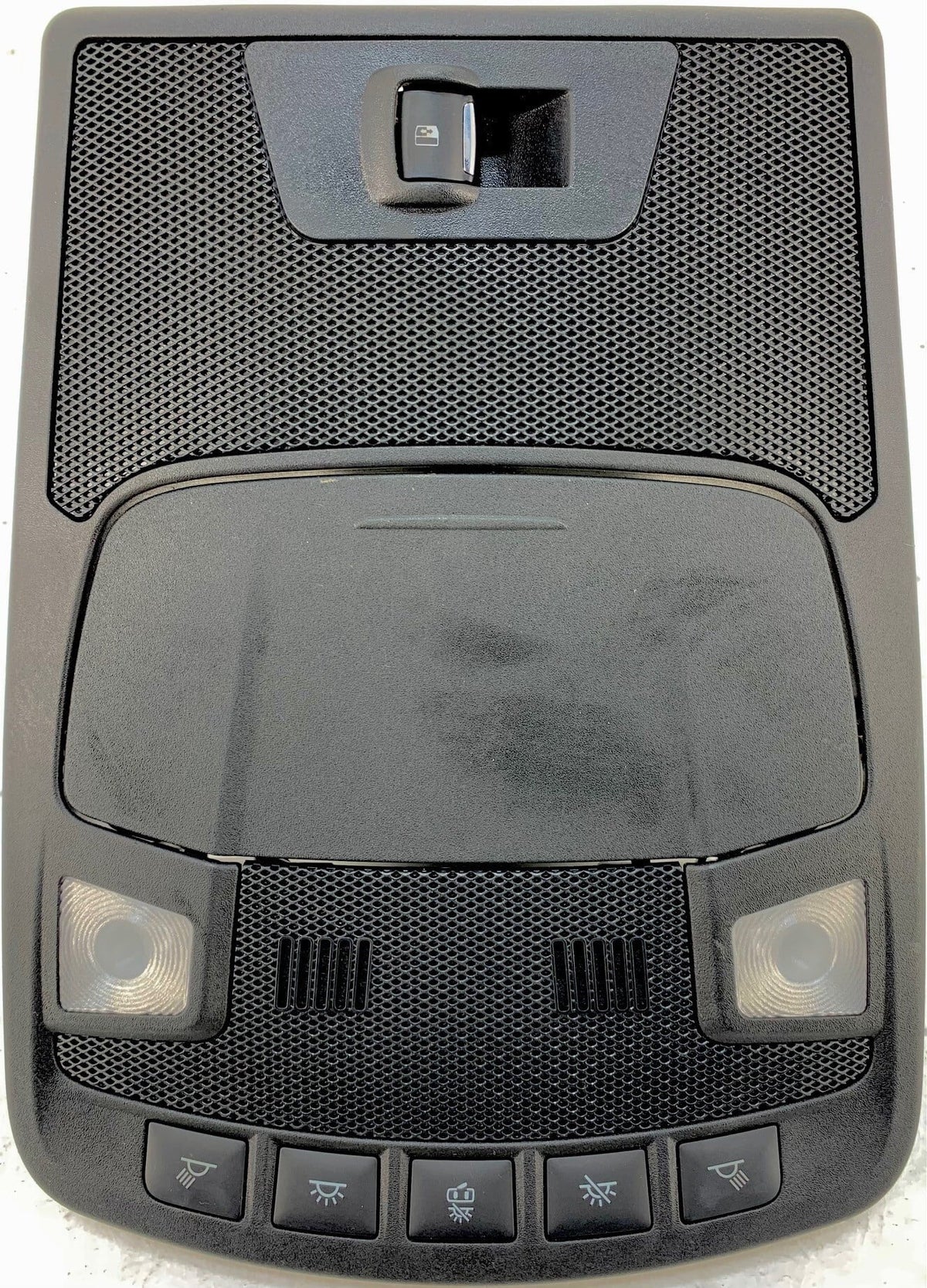 Pre-Owned 2015-2020 Ford F150 Overhead Roof Console w/ Power Sliding Rear Window Black  (Good)