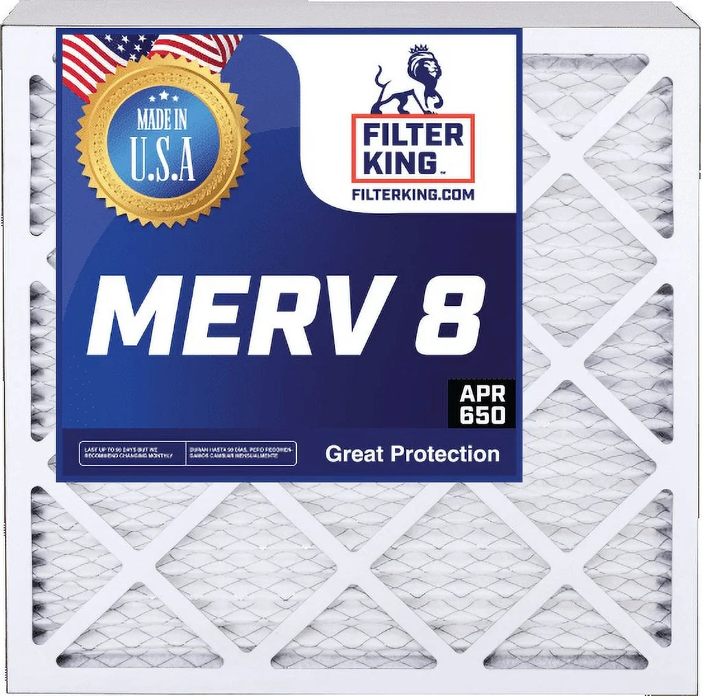 Filter King 16x24x4 Air Filter | 5- |  8  Pleated A/C Furnace Filters |    | Actual Size: 15.5 x 23.5 x 3.75"