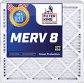 Filter King 16x24x4 Air Filter | 5- |  8  Pleated A/C Furnace Filters |    | Actual Size: 15.5 x 23.5 x 3.75"