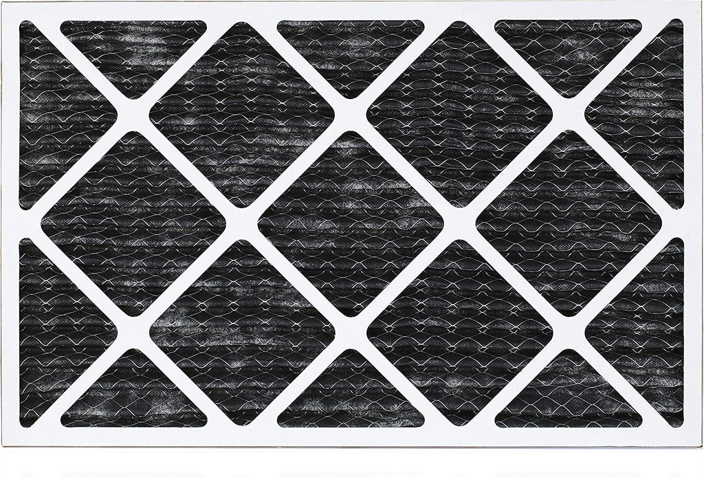 Filterbuy 17x25x1  8 Odor Eliminator Pleated   Furnace Air Filters with Activated Carbon (6-Pack)