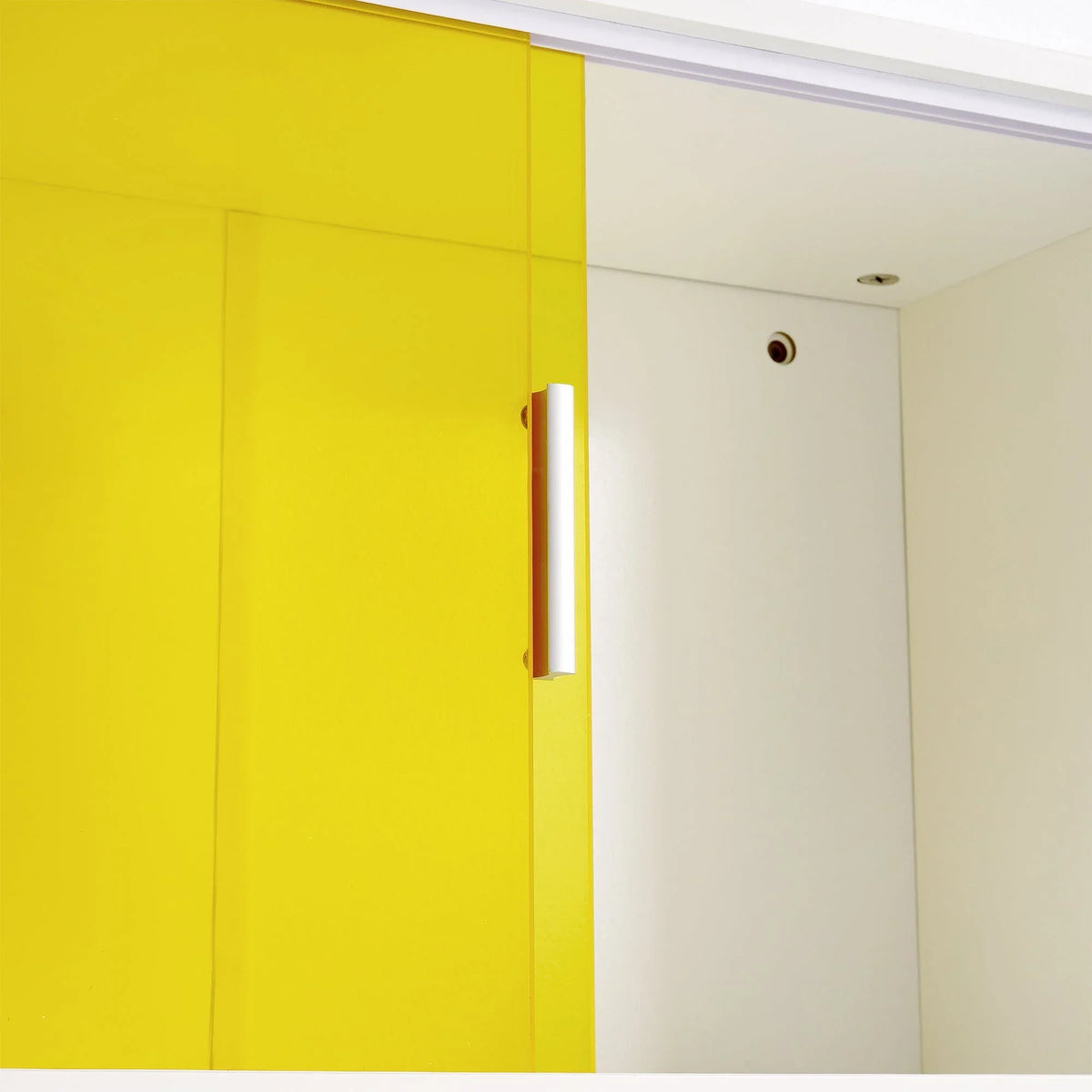 Bathroom Cabinet Wall Mounted, Multipurpose Storage Cabinet with Acrylic Sliding Doors for Bathroom Kitchen Living Room, White