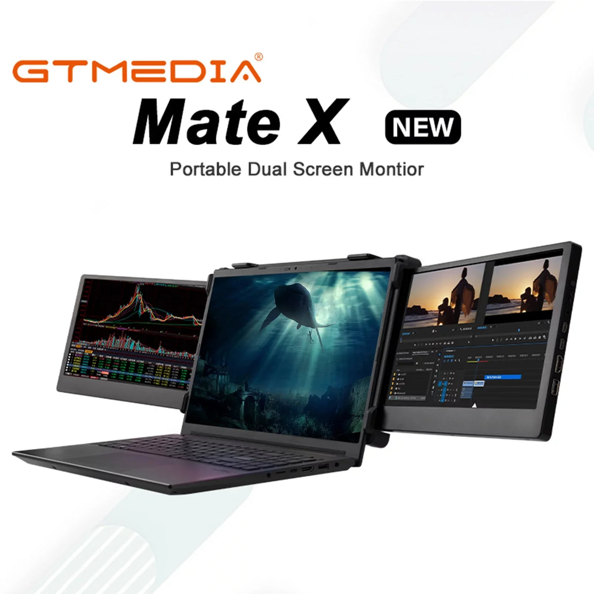 Mate X Dual Screen Monitor 11.6-inch Portable Monitor for Laptop, Full   1080P Display