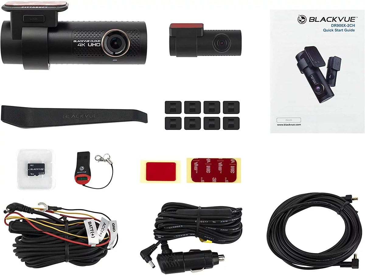 BlackVue DR900X-2CH with 32GB Microsd Card 4K  Cloud Dashcam Optional CM100  Module