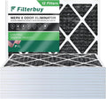Filterbuy 16x20x1  8 Odor Eliminator Pleated   Furnace Air Filters with Activated Carbon (12-Pack)
