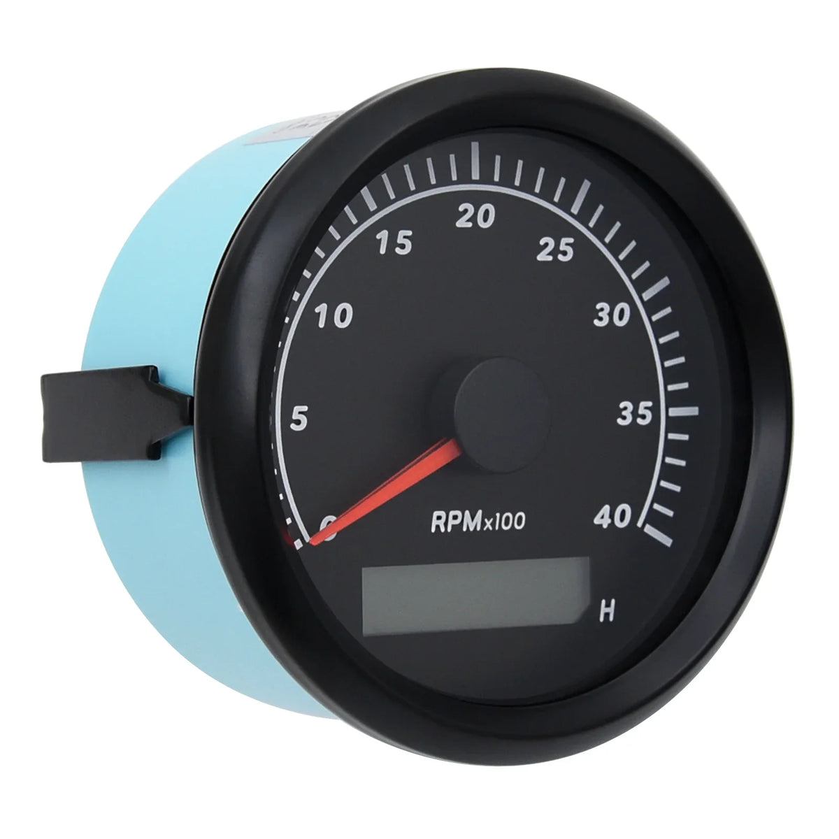 Geloo Marine Tachometer Hour Meter Waterproof Tachometer Gauge 0-4000RPM 85mm for Car Boat Truck