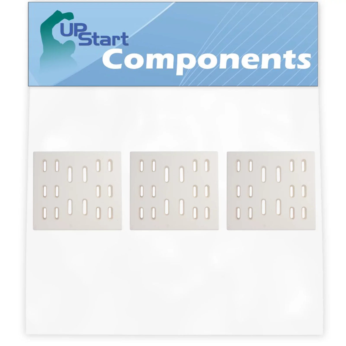 3-Pack  Grill Heat Shield Plate Tent Replacement Parts for Bakers Chefs 9905TB - Compatible Barbeque Ceramic Flame Tamer, Guard, Deflector, Flavorizer Bar, Vaporizer Bar, Burner Cover 8"