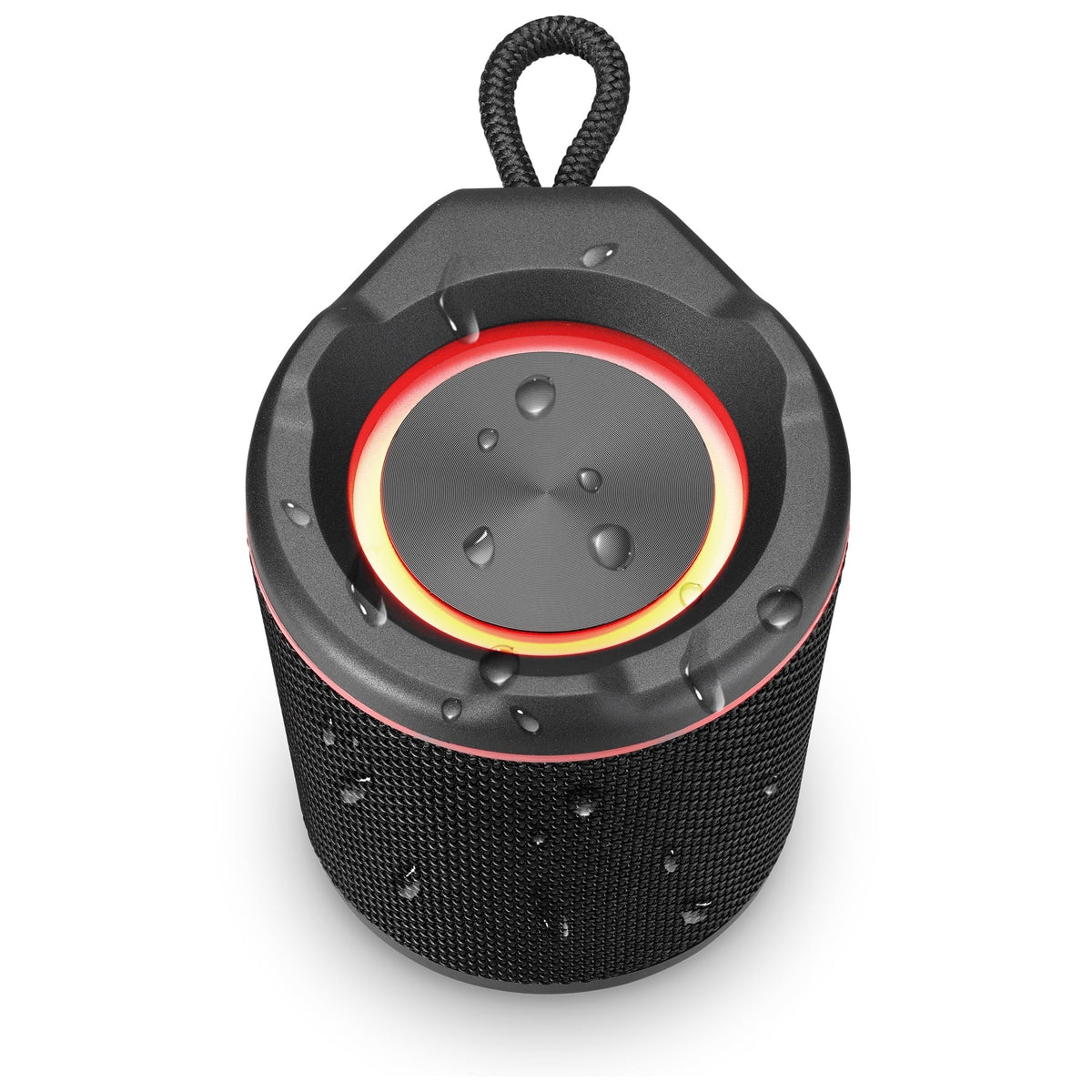 iLive Light up Bluetooth Wireless Waterproof Fabric Speaker, ISBW103B, Black