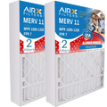 16x25x5 Air Filter  11 Comparable to  1000,  1200 &  7 Compatible with Lennox X0583 Air Filter 2 Pack by     .