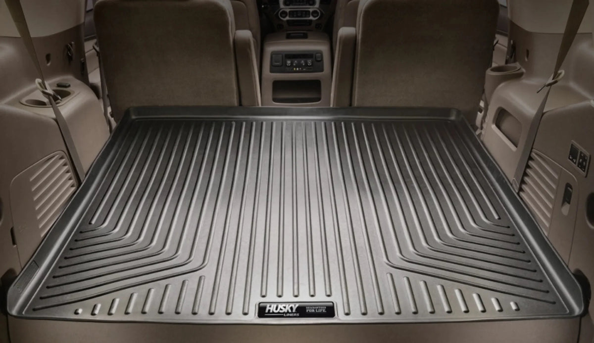 Husky by RealTruck Weatherbeater Series Cargo Liner Black Compatible with 07-12 Chevrolet Tahoe/07-12  Yukon; w/ or w/o 3rd row Seat