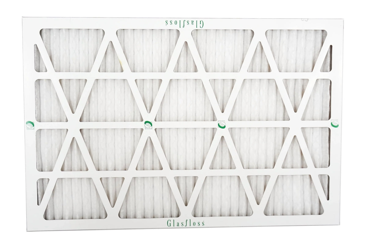 Glasfloss 20x30x1 -  10 -Qty:12 - Furnace Air Filter - Made in  (Actual Size: 19.5 x 29.5x7/8 inch)