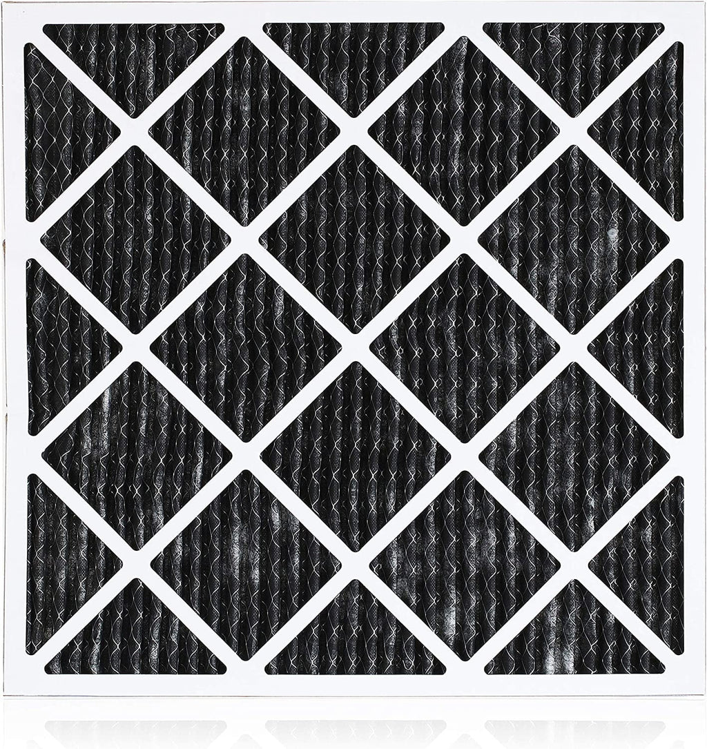 Filterbuy 18x18x1  8 Odor Eliminator Pleated   Furnace Air Filters with Activated Carbon (3-Pack)