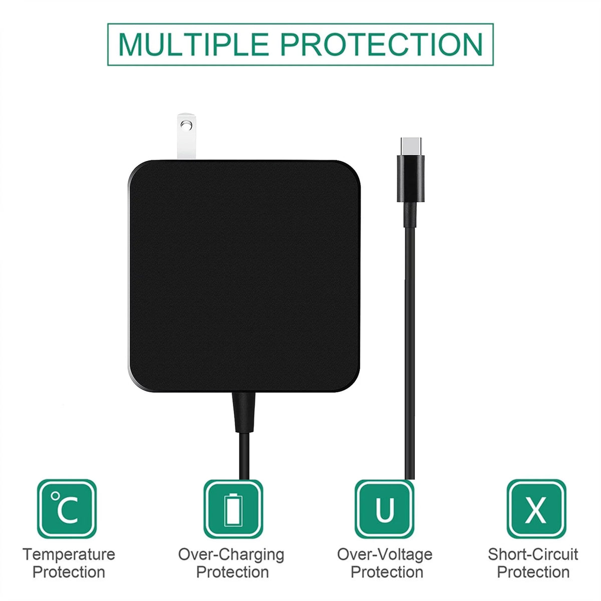 K- 65W  Charger Power -C Cable Replacement for Hero 5 OnePlus 5 3T 2 Switch
