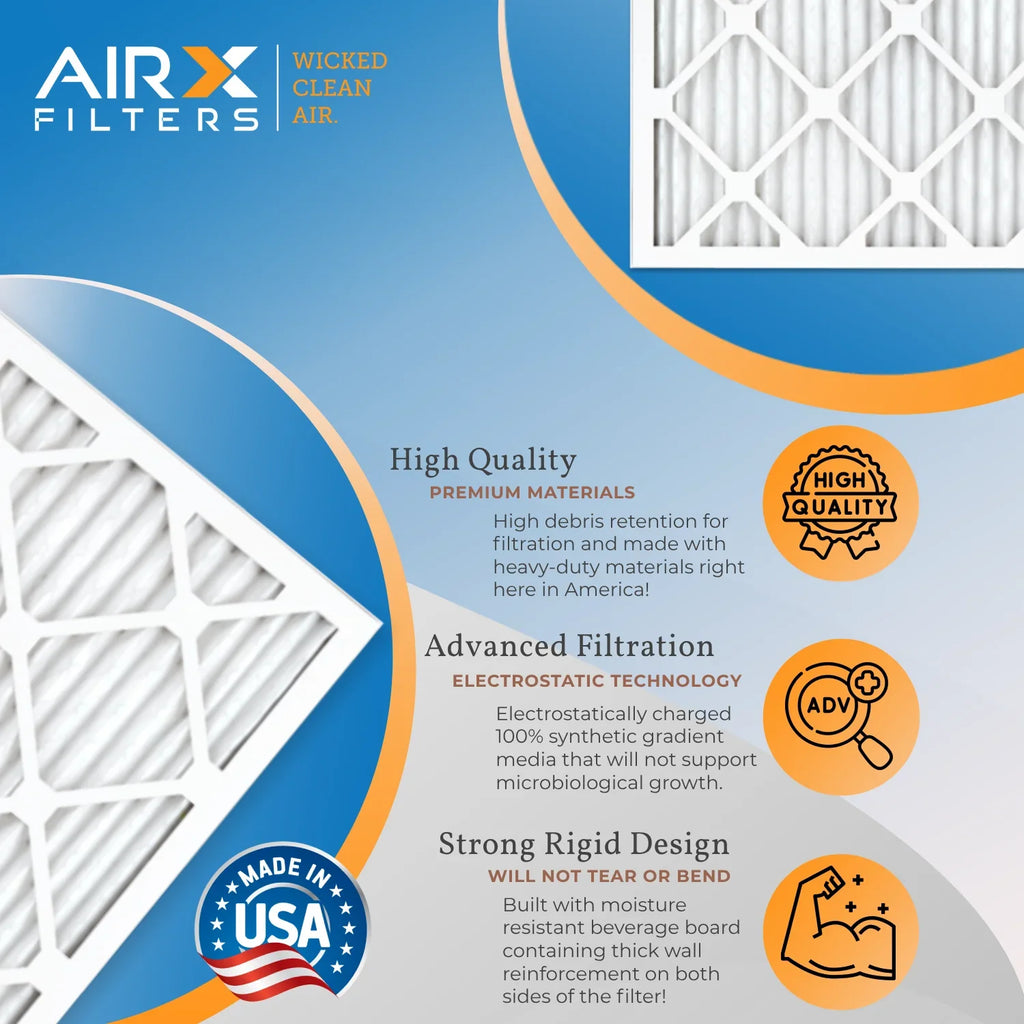 16x30x1 Air Filter  13 Rating, 12 Pack of Furnace Filters Comparable to  1500 - 2200 &  9 - Made in  by     .