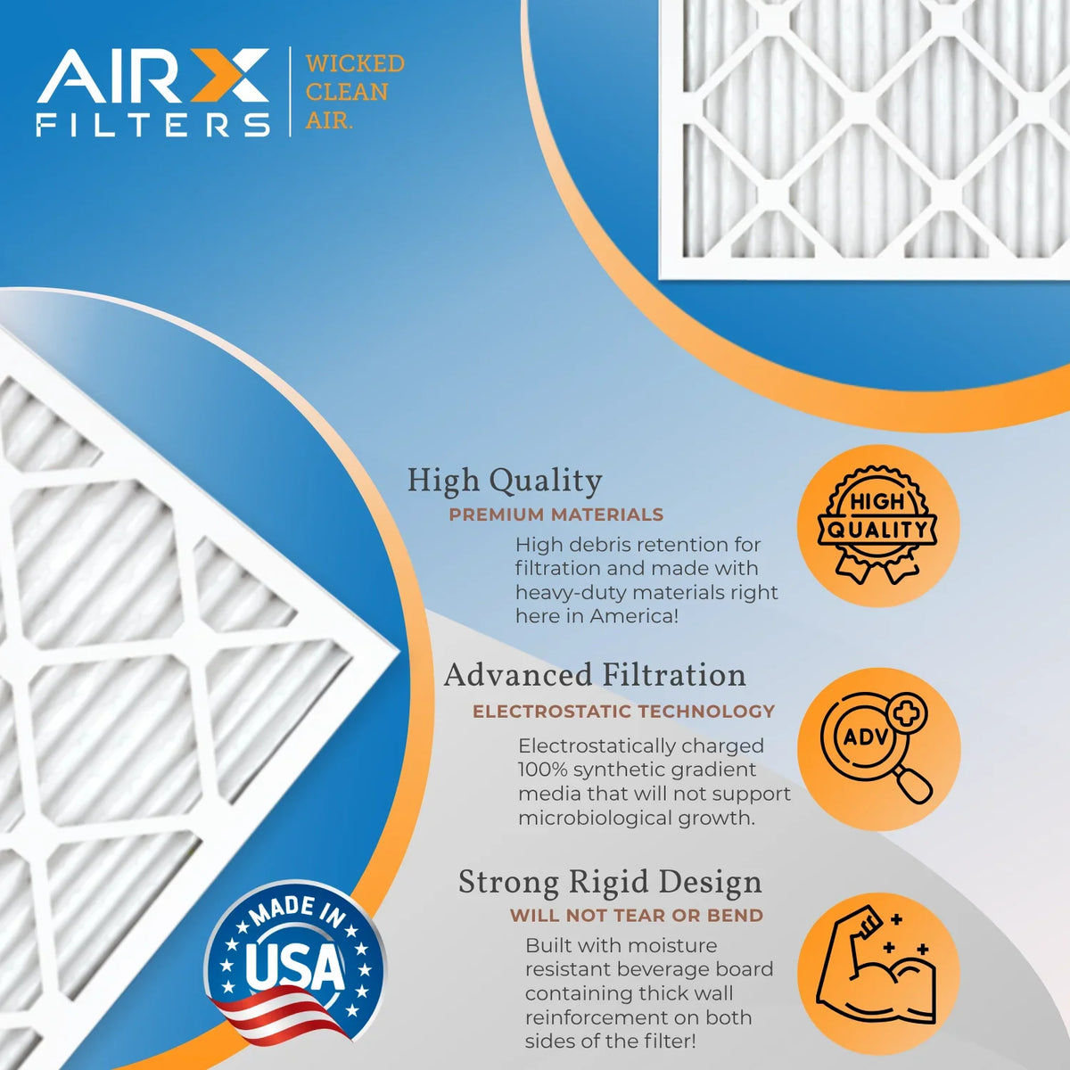 14x24x1 Air Filter  8 Comparable to  700 &  5 Electrostatic Pleated Air Conditioner Filter 4 Pack   Premium  Made 14x24x1 Furnace Filters by     .
