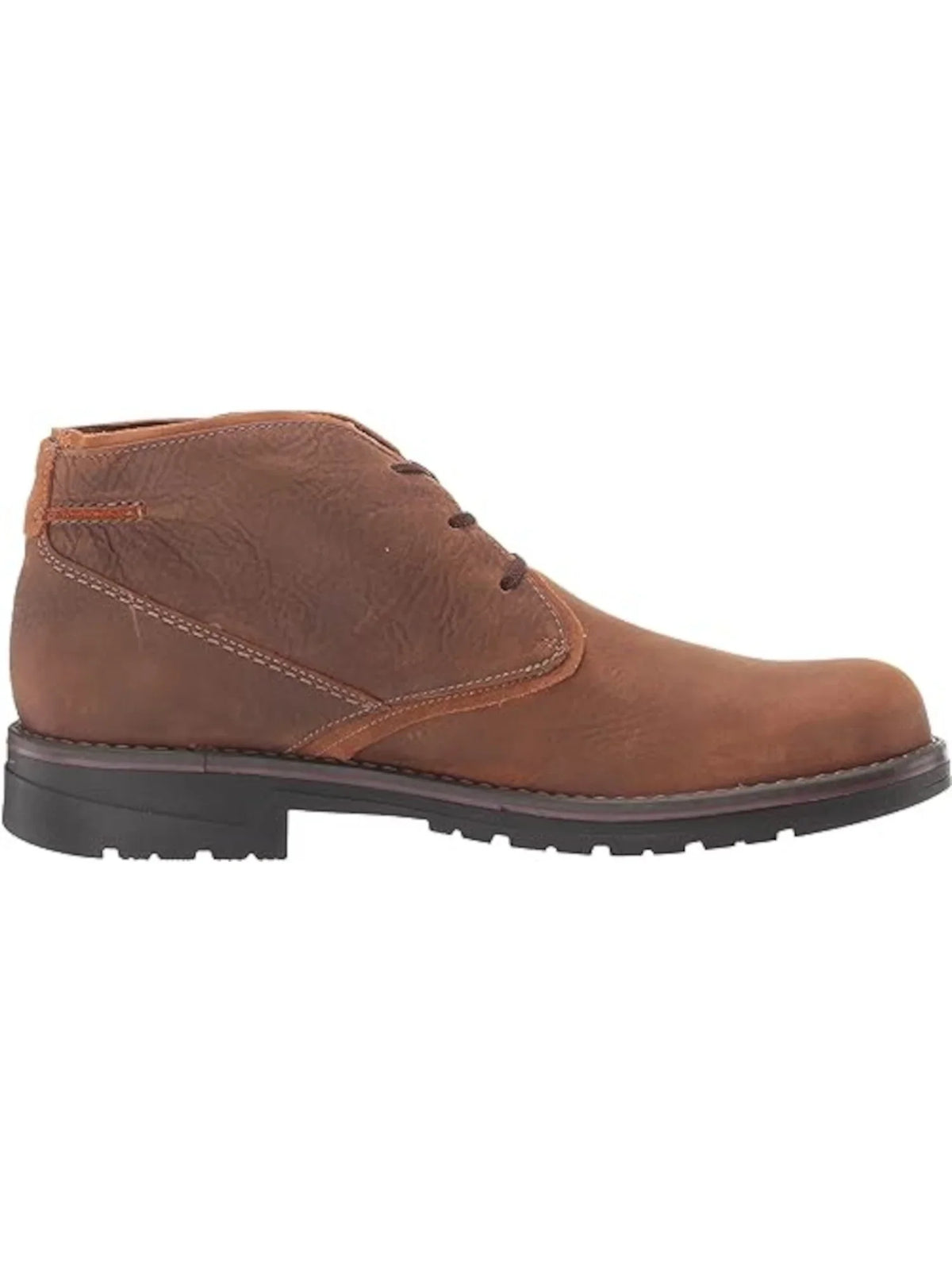 Mens Brown Water Resistant Cushioned Removable Insole Morris Peak Round Toe Lace-Up Chukka Boots 8 W