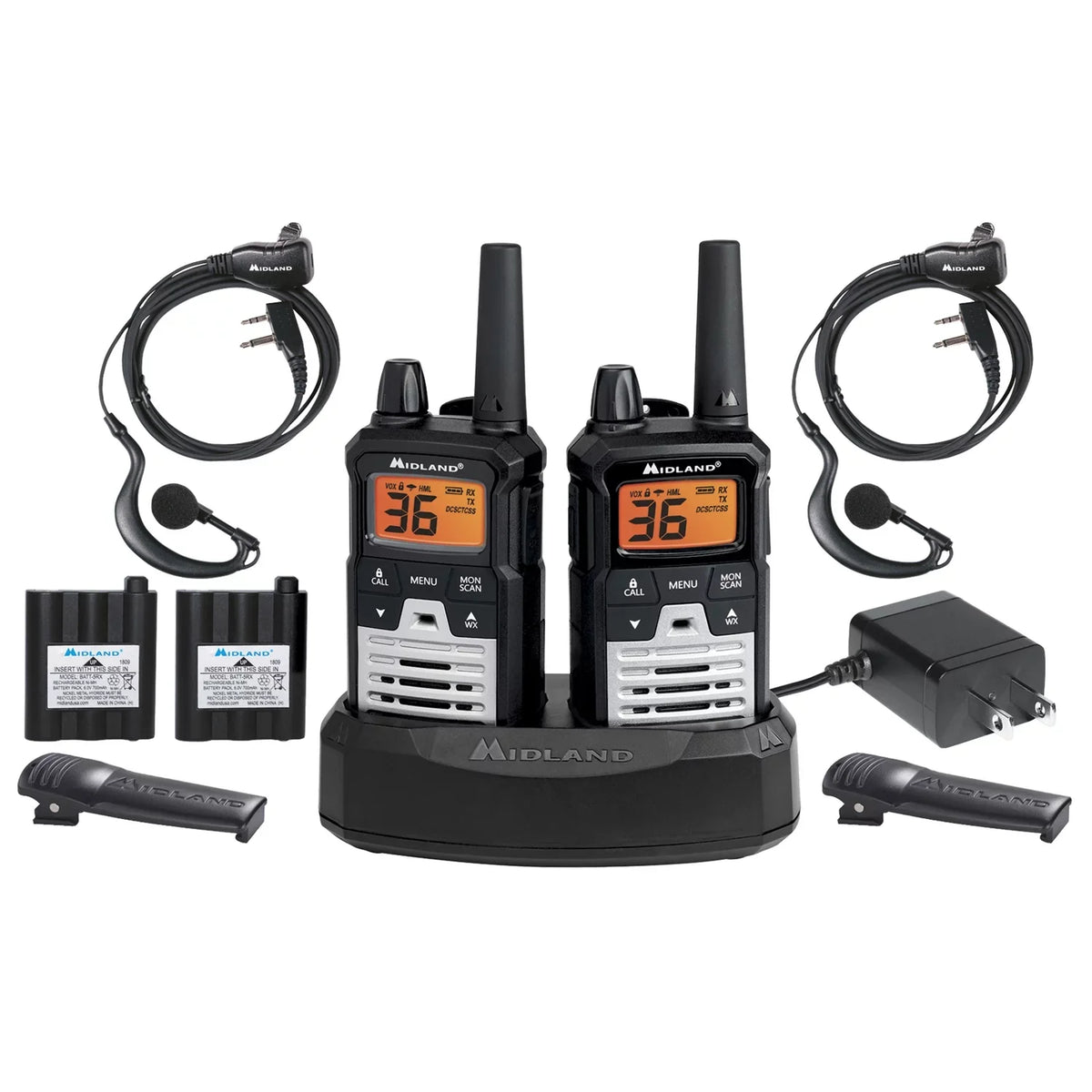 Midland T290VP4 X-  Long Range Walkie Talkie - Two Way Radio with  Weather Scan + Alert and 121 Privacy Codes