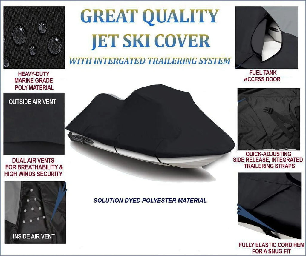 600  JetSki Cover Compatible for Kawasaki  260X 2009 2010 Travel Jet Ski Cover  Covers